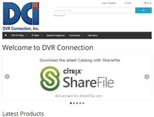 Tablet Screenshot of dvrconnection.com